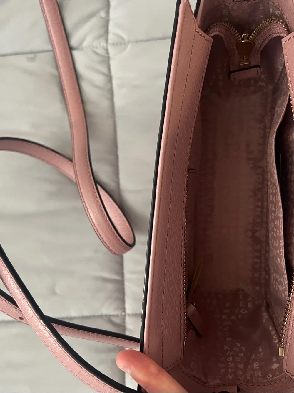 kate spade Blush Pink Pebbled Leather Crossbody